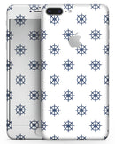 Micro Nay Ship Wheels Over White - Skin-kit for the iPhone 8 or 8 Plus