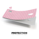 Micro Pink Hearts Over Pale Pink - Premium Protective Decal Skin-Kit for the Apple Credit Card