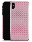 Micro Pink Hearts Over Pale Pink - iPhone X Clipit Case