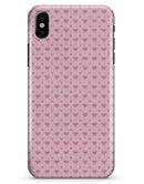 Micro Pink Hearts Over Pale Pink - iPhone X Clipit Case