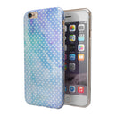 Micro Polka Dots Over Blue Watercolor Surface iPhone 6/6s or 6/6s Plus 2-Piece Hybrid INK-Fuzed Case