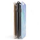 Micro Polka Dots Over Blue Watercolor Surface iPhone 6/6s or 6/6s Plus 2-Piece Hybrid INK-Fuzed Case