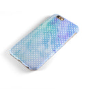 Micro Polka Dots Over Blue Watercolor Surface iPhone 6/6s or 6/6s Plus 2-Piece Hybrid INK-Fuzed Case