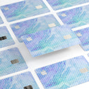 Micro Polka Dots Over Blue Watercolor Surface - Premium Protective Decal Skin-Kit for the Apple Credit Card