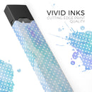 Micro Polka Dots Over Blue Watercolor Surface - Premium Decal Protective Skin-Wrap Sticker compatible with the Juul Labs vaping device