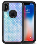 Micro Polka Dots Over Blue Watercolor Surface - iPhone X OtterBox Case & Skin Kits