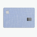 Micro Polka Dots Over Scratched Blue Fabric - Premium Protective Decal Skin-Kit for the Apple Credit Card
