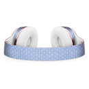Micro Polka Dots Over Scratched Blue Fabric Full-Body Skin Kit for the Beats by Dre Solo 3 Wireless Headphones
