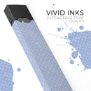 Micro Polka Dots Over Scratched Blue Fabric - Premium Decal Protective Skin-Wrap Sticker compatible with the Juul Labs vaping device