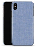 Micro Polka Dots Over Scratched Blue Fabric - iPhone X Clipit Case