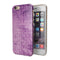 Micro Squares of Violet Grunge iPhone 6/6s or 6/6s Plus 2-Piece Hybrid INK-Fuzed Case