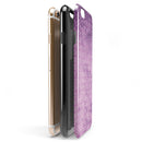 Micro Squares of Violet Grunge iPhone 6/6s or 6/6s Plus 2-Piece Hybrid INK-Fuzed Case
