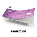 Micro Squares of Violet Grunge - Premium Protective Decal Skin-Kit for the Apple Credit Card