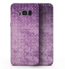 Micro Squares of Violet Grunge - Samsung Galaxy S8 Full-Body Skin Kit