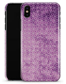 Micro Squares of Violet Grunge - iPhone X Clipit Case