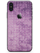 Micro Squares of Violet Grunge - iPhone X Skin-Kit
