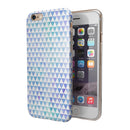 Micro Triangles Over Blue and Green Watercolor Grunge iPhone 6/6s or 6/6s Plus 2-Piece Hybrid INK-Fuzed Case