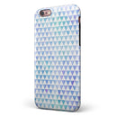 Micro Triangles Over Blue and Green Watercolor Grunge iPhone 6/6s or 6/6s Plus 2-Piece Hybrid INK-Fuzed Case