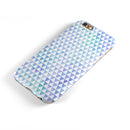 Micro Triangles Over Blue and Green Watercolor Grunge iPhone 6/6s or 6/6s Plus 2-Piece Hybrid INK-Fuzed Case