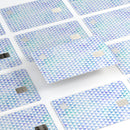 Micro Triangles Over Blue and Green Watercolor Grunge - Premium Protective Decal Skin-Kit for the Apple Credit Card