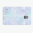 Micro Triangles Over Blue and Green Watercolor Grunge - Premium Protective Decal Skin-Kit for the Apple Credit Card