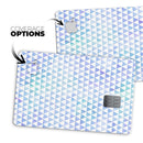 Micro Triangles Over Blue and Green Watercolor Grunge - Premium Protective Decal Skin-Kit for the Apple Credit Card