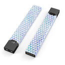 Micro Triangles Over Blue and Green Watercolor Grunge - Premium Decal Protective Skin-Wrap Sticker compatible with the Juul Labs vaping device