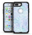 Micro Triangles Over Blue and Green Watercolor Grunge - iPhone 7 Plus/8 Plus OtterBox Case & Skin Kits