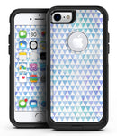 Micro Triangles Over Blue and Green Watercolor Grunge - iPhone 7 or 8 OtterBox Case & Skin Kits