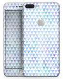 Micro Triangles Over Blue and Green Watercolor Grunge - Skin-kit for the iPhone 8 or 8 Plus