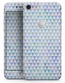 Micro Triangles Over Blue and Green Watercolor Grunge - Skin-kit for the iPhone 8 or 8 Plus