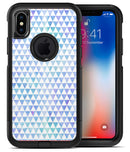 Micro Triangles Over Blue and Green Watercolor Grunge - iPhone X OtterBox Case & Skin Kits