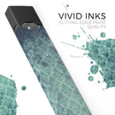 Micro Vintage Navy Rococo Pattern - Premium Decal Protective Skin-Wrap Sticker compatible with the Juul Labs vaping device