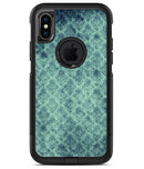 Micro Vintage Navy Rococo Pattern - iPhone X OtterBox Case & Skin Kits