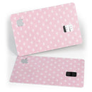 Micro White Crowns Over Pink - Premium Protective Decal Skin-Kit for the Apple Credit Card