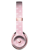 Micro White Crowns Over Pink Full-Body Skin Kit for the Beats by Dre Solo 3 Wireless Headphones