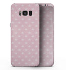 Micro White Crowns Over Pink - Samsung Galaxy S8 Full-Body Skin Kit