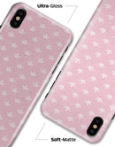 Micro White Crowns Over Pink - iPhone X Clipit Case