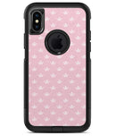 Micro White Crowns Over Pink - iPhone X OtterBox Case & Skin Kits