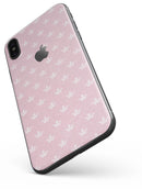 Micro White Crowns Over Pink - iPhone X Skin-Kit
