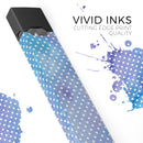 Micro White Polka Dots Over Blue Watercolor Grunge - Premium Decal Protective Skin-Wrap Sticker compatible with the Juul Labs vaping device