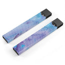 Micro White Polka Dots Over Blue Watercolor Grunge - Premium Decal Protective Skin-Wrap Sticker compatible with the Juul Labs vaping device