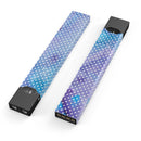 Micro White Polka Dots Over Blue Watercolor Grunge - Premium Decal Protective Skin-Wrap Sticker compatible with the Juul Labs vaping device