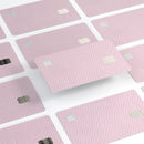 Micro White Shell Pattern Over Pink - Premium Protective Decal Skin-Kit for the Apple Credit Card