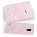 Micro White Shell Pattern Over Pink - Premium Protective Decal Skin-Kit for the Apple Credit Card