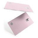 Micro White Shell Pattern Over Pink - Premium Protective Decal Skin-Kit for the Apple Credit Card