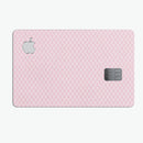 Micro White Shell Pattern Over Pink - Premium Protective Decal Skin-Kit for the Apple Credit Card