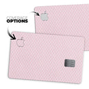 Micro White Shell Pattern Over Pink - Premium Protective Decal Skin-Kit for the Apple Credit Card