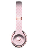 Micro White Shell Pattern Over Pink Full-Body Skin Kit for the Beats by Dre Solo 3 Wireless Headphones