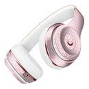 Micro White Shell Pattern Over Pink Full-Body Skin Kit for the Beats by Dre Solo 3 Wireless Headphones